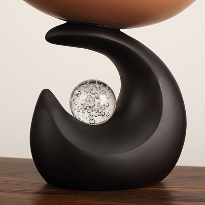 Wavy Resin Organizer Tray – Modern Crystal Accent