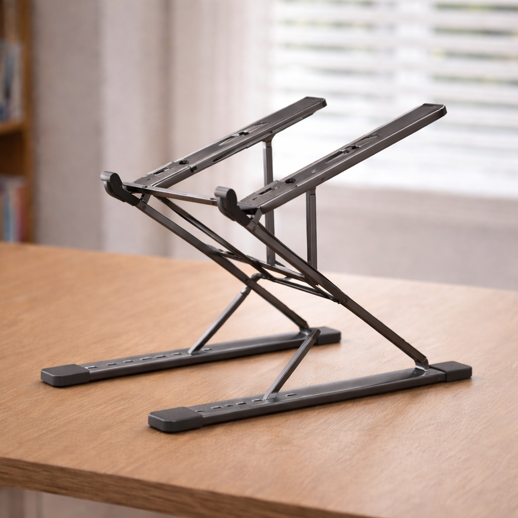 Ergonomic laptop stand to reduce neck and back strain