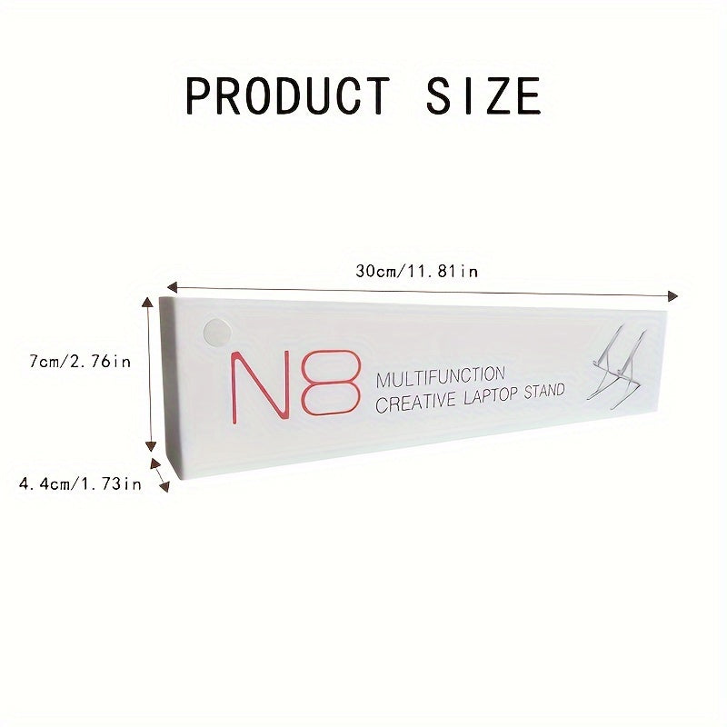 Size and angle of aluminum laptop stand