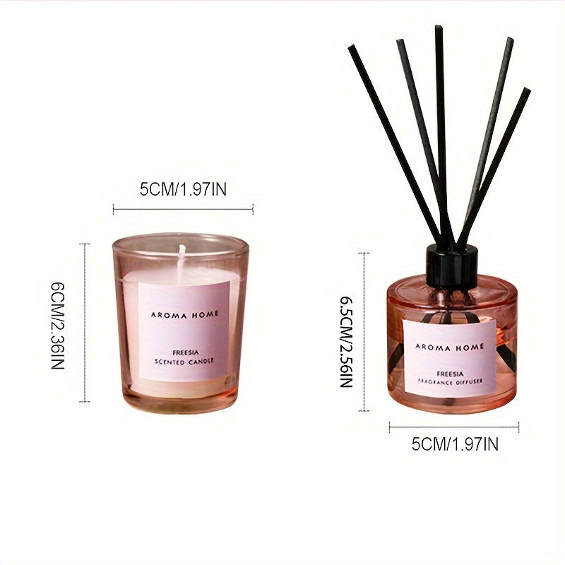 Colorful scented candle gift box display perfect for gifting