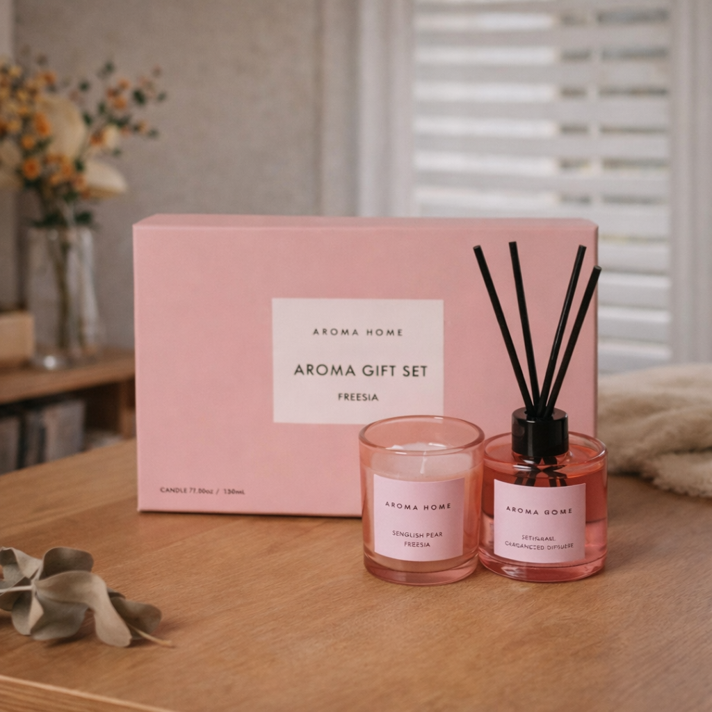 Scented candle set suitable for corporate events and meetings