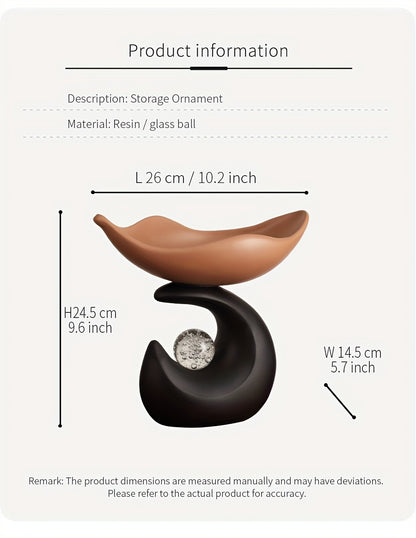 Wavy Resin Organizer Tray – Modern Crystal Accent