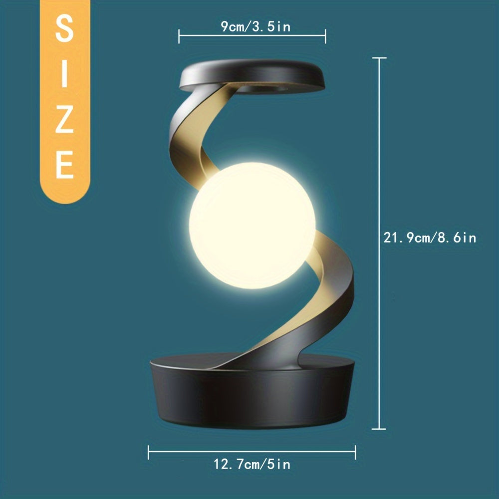 Floating table lamp with colorful ambient night light