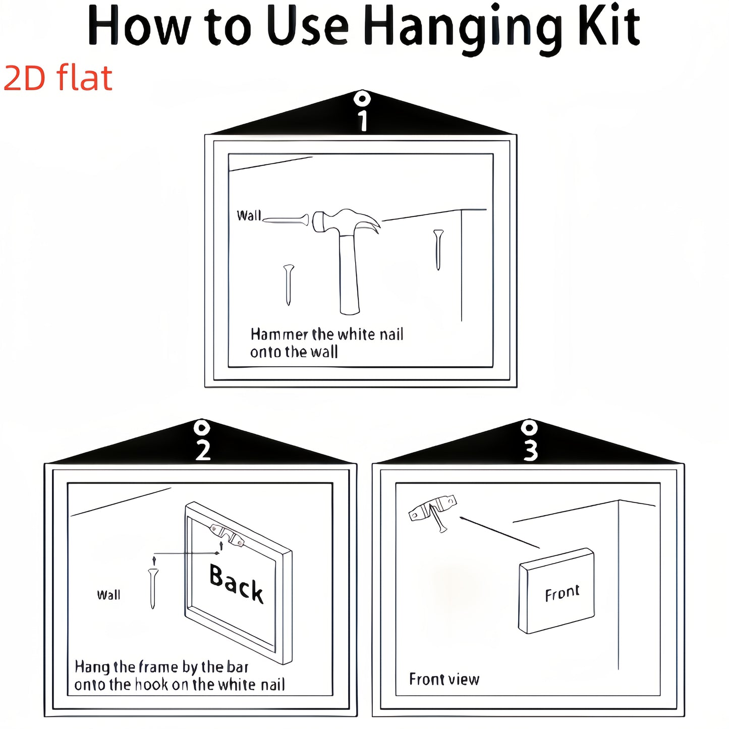 3-piece modern abstract landscape wall art set above a sectional sofa with blue cushions.