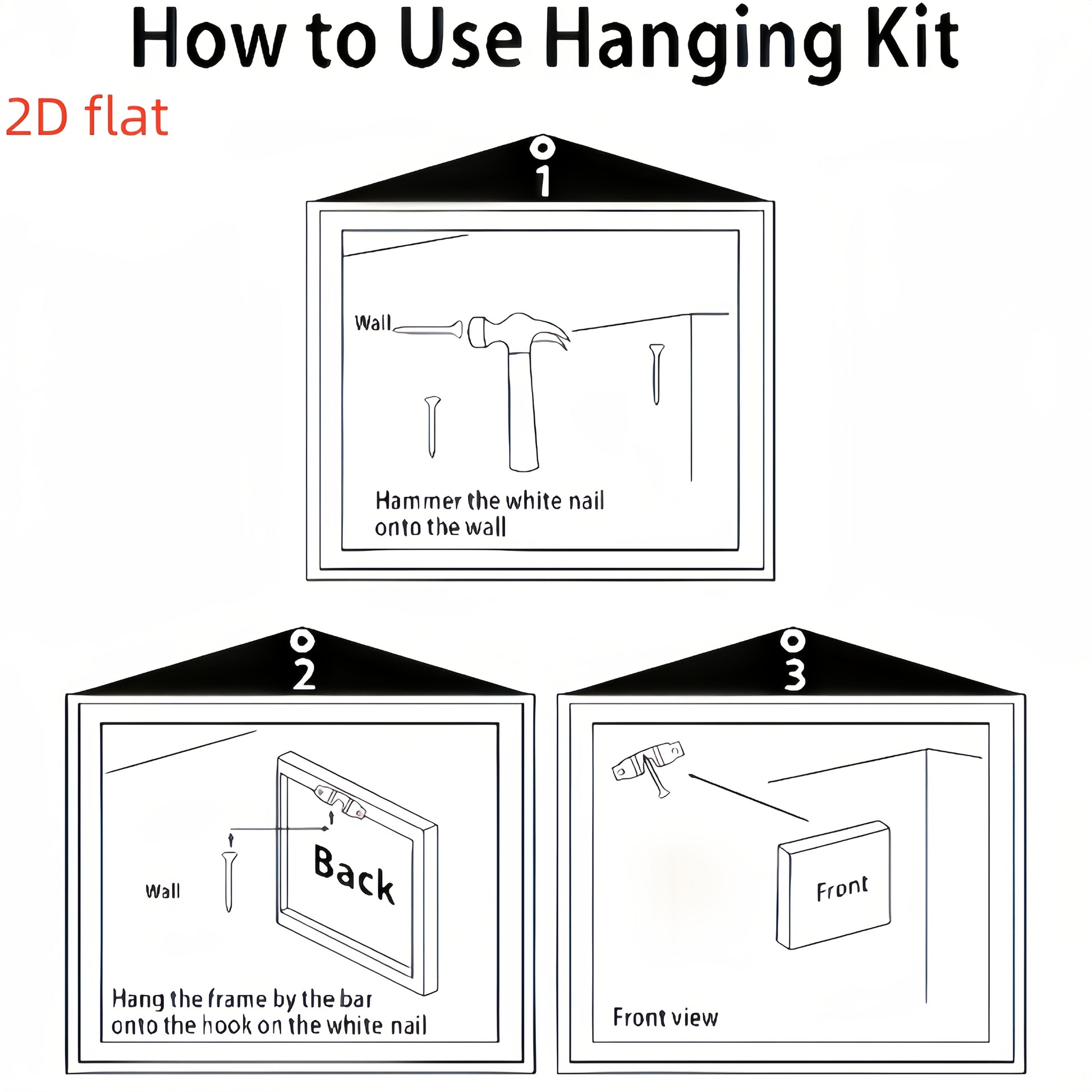 3-piece modern abstract landscape wall art set above a sectional sofa with blue cushions.