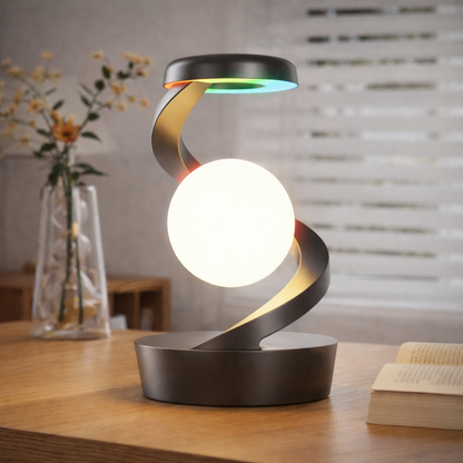 Modern table lamp used as bedroom night light decor