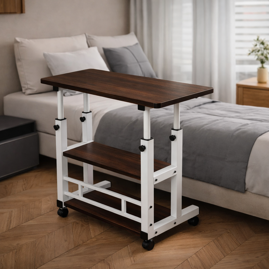 Multi purpose adjustable laptop desk for work study and relaxation