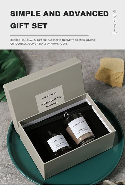 Premium flame-free scented candle gift with modern design