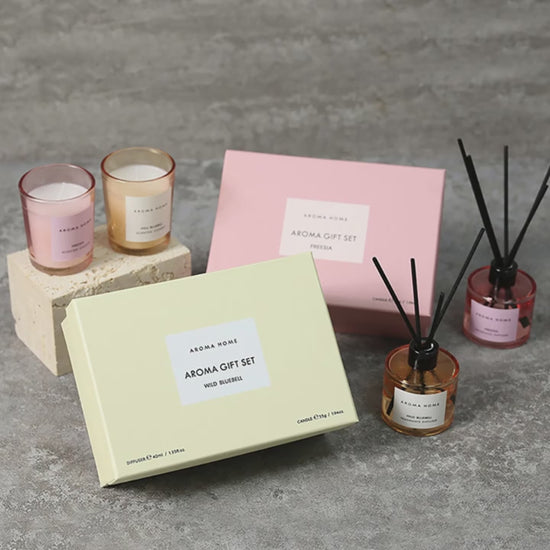 Four color gift box scented candle