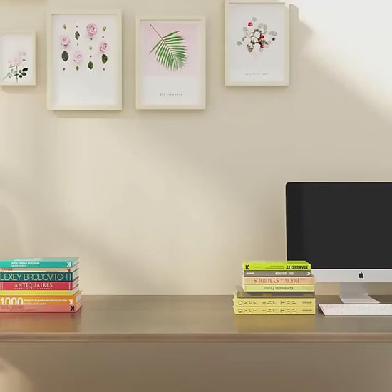 Fully assembled tree-shaped wooden bookshelf ready to use in any room