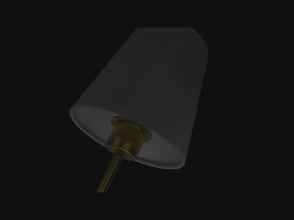 Side view showing modern design of rechargeable wall sconces