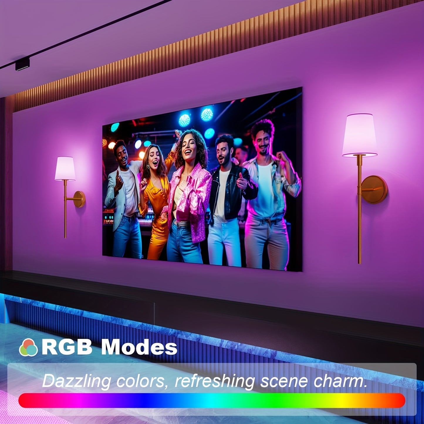 Battery operated wall sconces mounted above a bedroom bed for cozy lighting