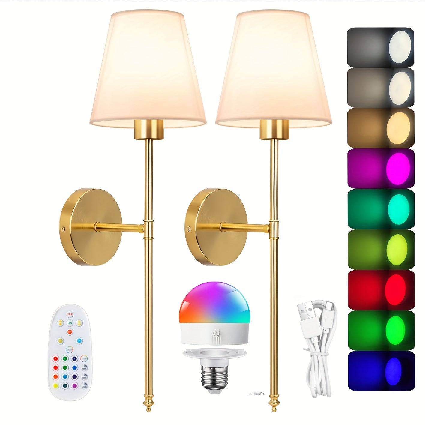 Wall sconces illuminated showing warm, cozy ambient lighting